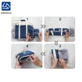 Wholesale bule lightweight foldable travel bag for vacation